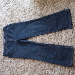 Chico's dark blue straight leg jeans size 2 regular